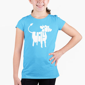 Holy Cow  - Girl's Word Art T-Shirt