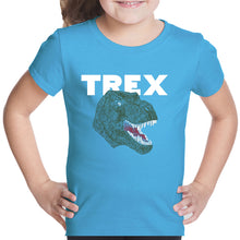 Load image into Gallery viewer, T-Rex Head  - Girl&#39;s Word Art T-Shirt