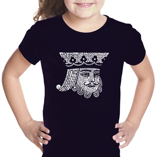 King of Spades - Girl's Word Art T-Shirt