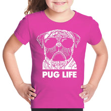 Load image into Gallery viewer, Pug Life - Girl&#39;s Word Art T-Shirt