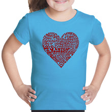Load image into Gallery viewer, Love Yourself - Girl&#39;s Word Art T-Shirt