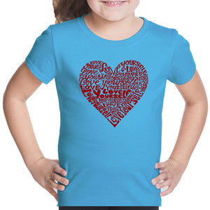 Love Yourself - Girl's Word Art T-Shirt