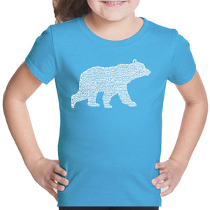 Mama Bear  - Girl's Word Art T-Shirt