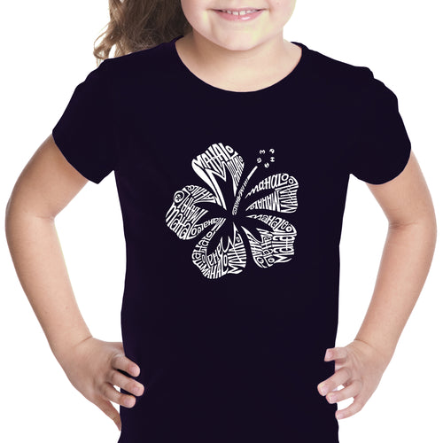 Mahalo - Girl's Word Art T-Shirt