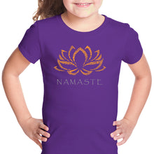 Load image into Gallery viewer, Namaste - Girl&#39;s Word Art T-Shirt