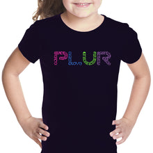 Load image into Gallery viewer, PLUR - Girl&#39;s Word Art T-Shirt