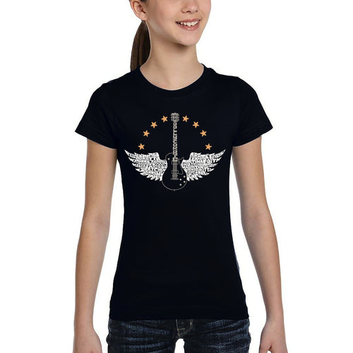 Country Female Singers - Girl's Word Art T-Shirt