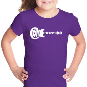 COME TOGETHER - Girl's Word Art T-Shirt