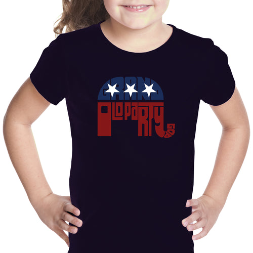REPUBLICAN GRAND OLD PARTY - Girl's Word Art T-Shirt