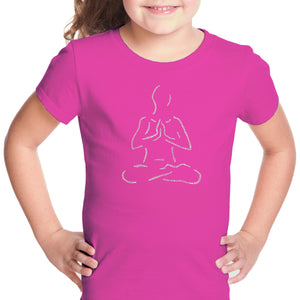 POPULAR YOGA POSES - Girl's Word Art T-Shirt
