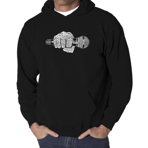 90's Rappers - Men's Word Art Hooded Sweatshirt