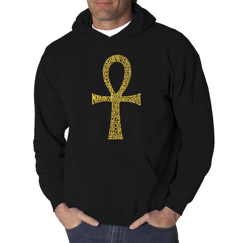 ANKH - Men's Word Art Hooded Sweatshirt