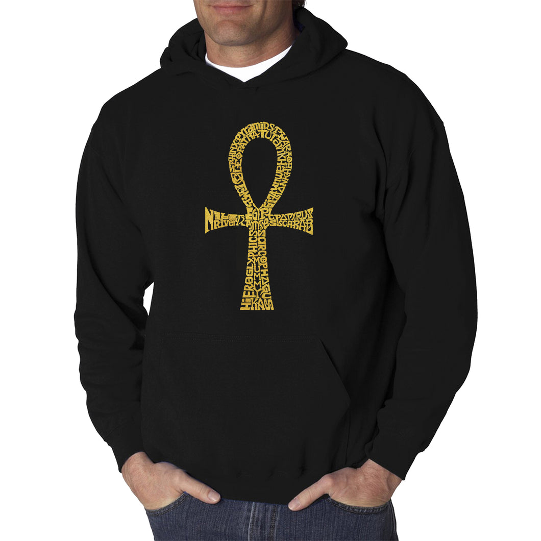 ANKH - Men's Word Art Hooded Sweatshirt