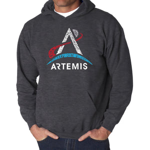 NASA Artemis Logo - Men's Word Art Hooded Sweatshirt