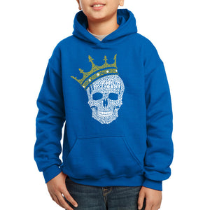 Brooklyn Crown  - Boy's Word Art Hooded Sweatshirt