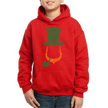 Load image into Gallery viewer, Leprechaun  - Boy&#39;s Word Art Hooded Sweatshirt