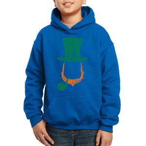 Leprechaun  - Boy's Word Art Hooded Sweatshirt