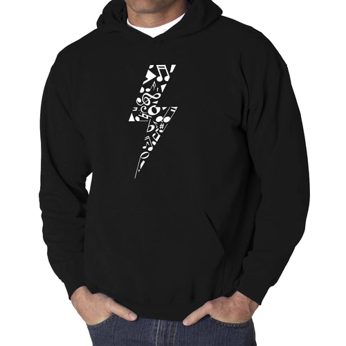 Lightning Bolt  - Men's Word Art Hooded Sweatshirt