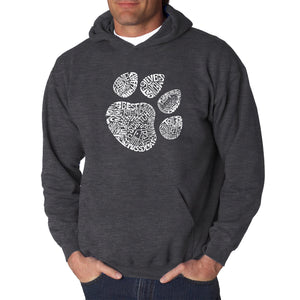 Cat Paw - Men's Word Art Hooded Sweatshirt