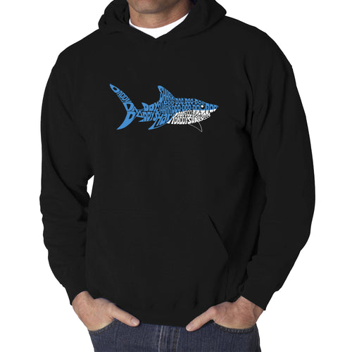 Daddy Shark - Men's Word Art Hooded Sweatshirt