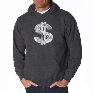 Dollar Sign - Men's Word Art Hooded Sweatshirt