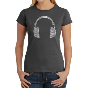 63 DIFFERENT GENRES OF MUSIC - Women's Word Art T-Shirt