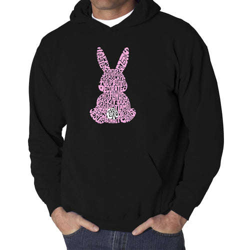 Easter Bunny  - Men's Word Art Hooded Sweatshirt
