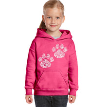 Load image into Gallery viewer, Cat Mom - Girl&#39;s Word Art Hooded Sweatshirt