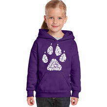 Load image into Gallery viewer, Dog Mom - Girl&#39;s Word Art Hooded Sweatshirt