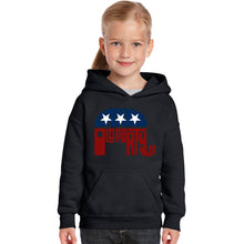 Load image into Gallery viewer, REPUBLICAN GRAND OLD PARTY - Girl&#39;s Word Art Hooded Sweatshirt