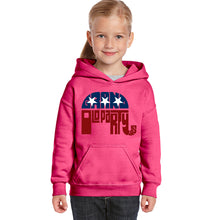 Load image into Gallery viewer, REPUBLICAN GRAND OLD PARTY - Girl&#39;s Word Art Hooded Sweatshirt