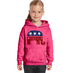 REPUBLICAN GRAND OLD PARTY - Girl's Word Art Hooded Sweatshirt