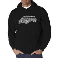 Load image into Gallery viewer, Guitar Head - Men&#39;s Word Art Hooded Sweatshirt