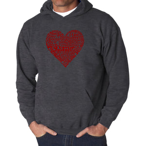 Love Yourself - Men's Word Art Hooded Sweatshirt