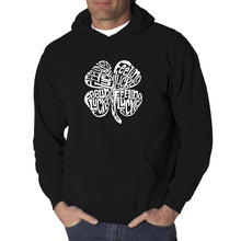 Load image into Gallery viewer, Feeling Lucky - Men&#39;s Word Art Hooded Sweatshirt