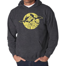 Load image into Gallery viewer, Halloween Bats  - Men&#39;s Word Art Hooded Sweatshirt