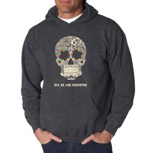 Load image into Gallery viewer, Dia De Los Muertos - Men&#39;s Word Art Hooded Sweatshirt