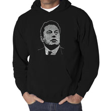 Load image into Gallery viewer, Elon Musk  - Men&#39;s Word Art Hooded Sweatshirt