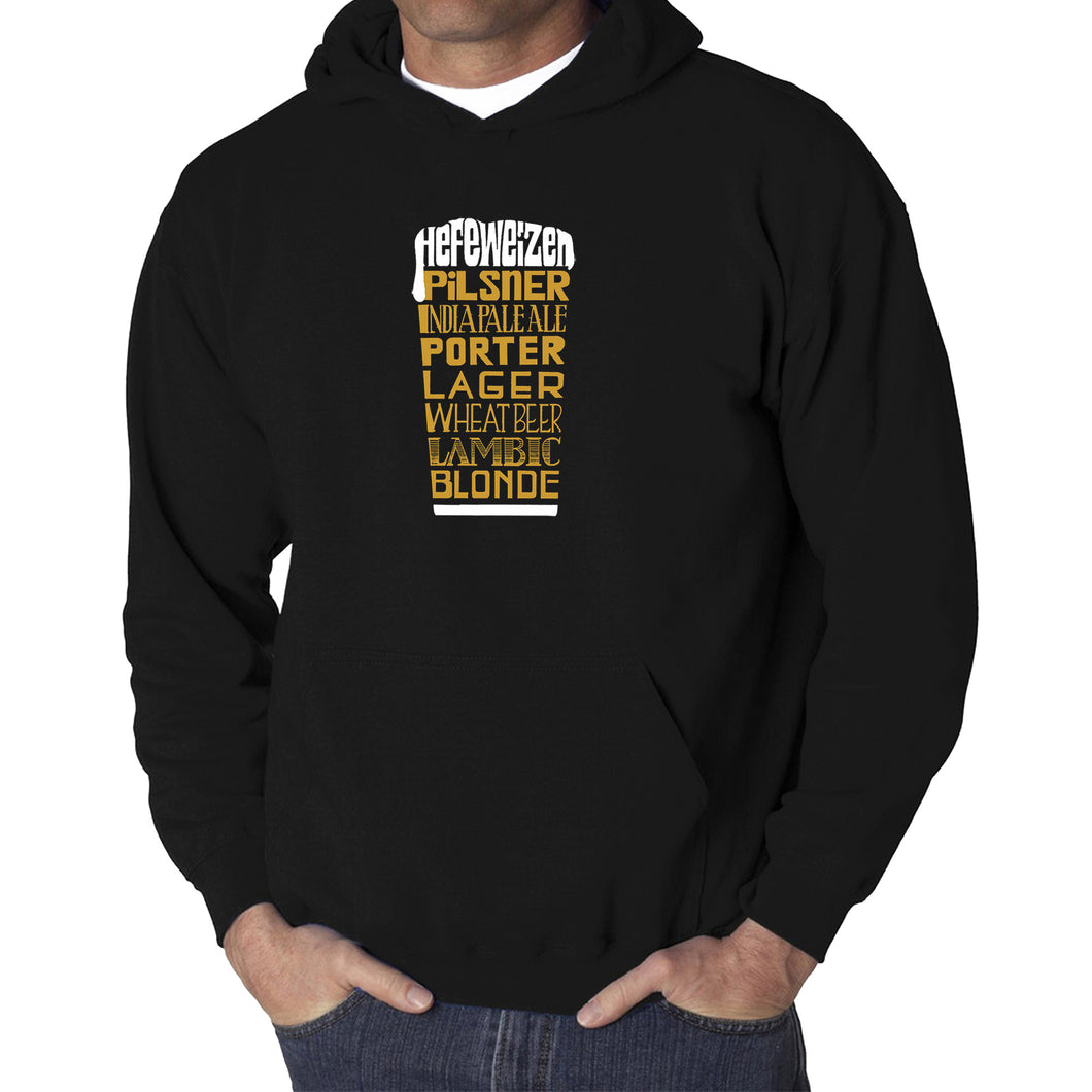 Styles of Beer  - Men's Word Art Hooded Sweatshirt