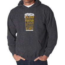 Load image into Gallery viewer, Styles of Beer  - Men&#39;s Word Art Hooded Sweatshirt