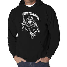 Load image into Gallery viewer, Grim Reaper  - Men&#39;s Word Art Hooded Sweatshirt