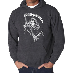 Grim Reaper  - Men's Word Art Hooded Sweatshirt