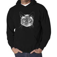 Load image into Gallery viewer, Siamese Cat  - Men&#39;s Word Art Hooded Sweatshirt
