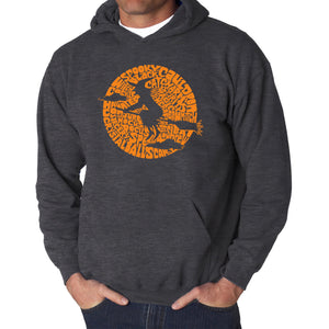 Spooky Witch  - Men's Word Art Hooded Sweatshirt