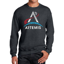 Load image into Gallery viewer, NASA Artemis Logo - Men&#39;s Word Art Crewneck Sweatshirt