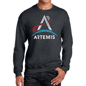 NASA Artemis Logo - Men's Word Art Crewneck Sweatshirt