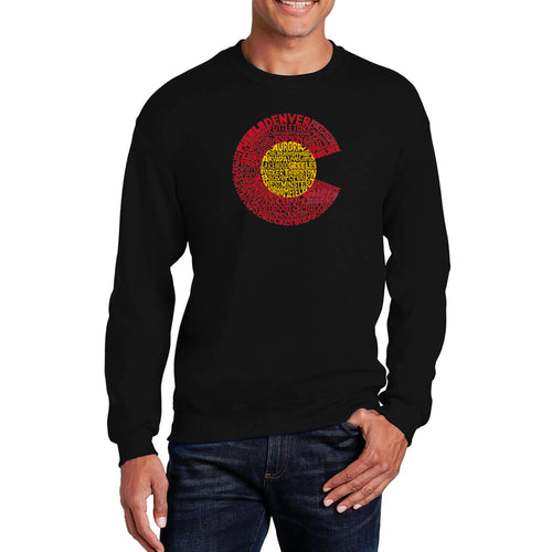 Colorado - Men's Word Art Crewneck Sweatshirt