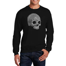 Load image into Gallery viewer, Dead Inside Skull - Men&#39;s Word Art Crewneck Sweatshirt
