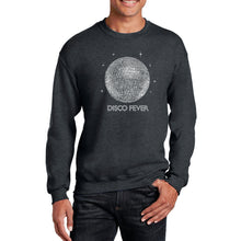 Load image into Gallery viewer, Disco Ball - Men&#39;s Word Art Crewneck Sweatshirt