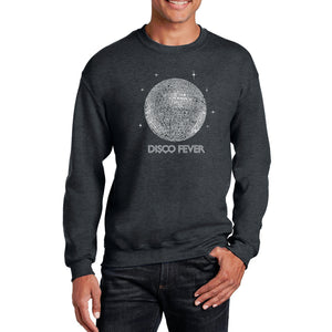 Disco Ball - Men's Word Art Crewneck Sweatshirt